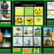 A collage of screenshots from the Wordalle game